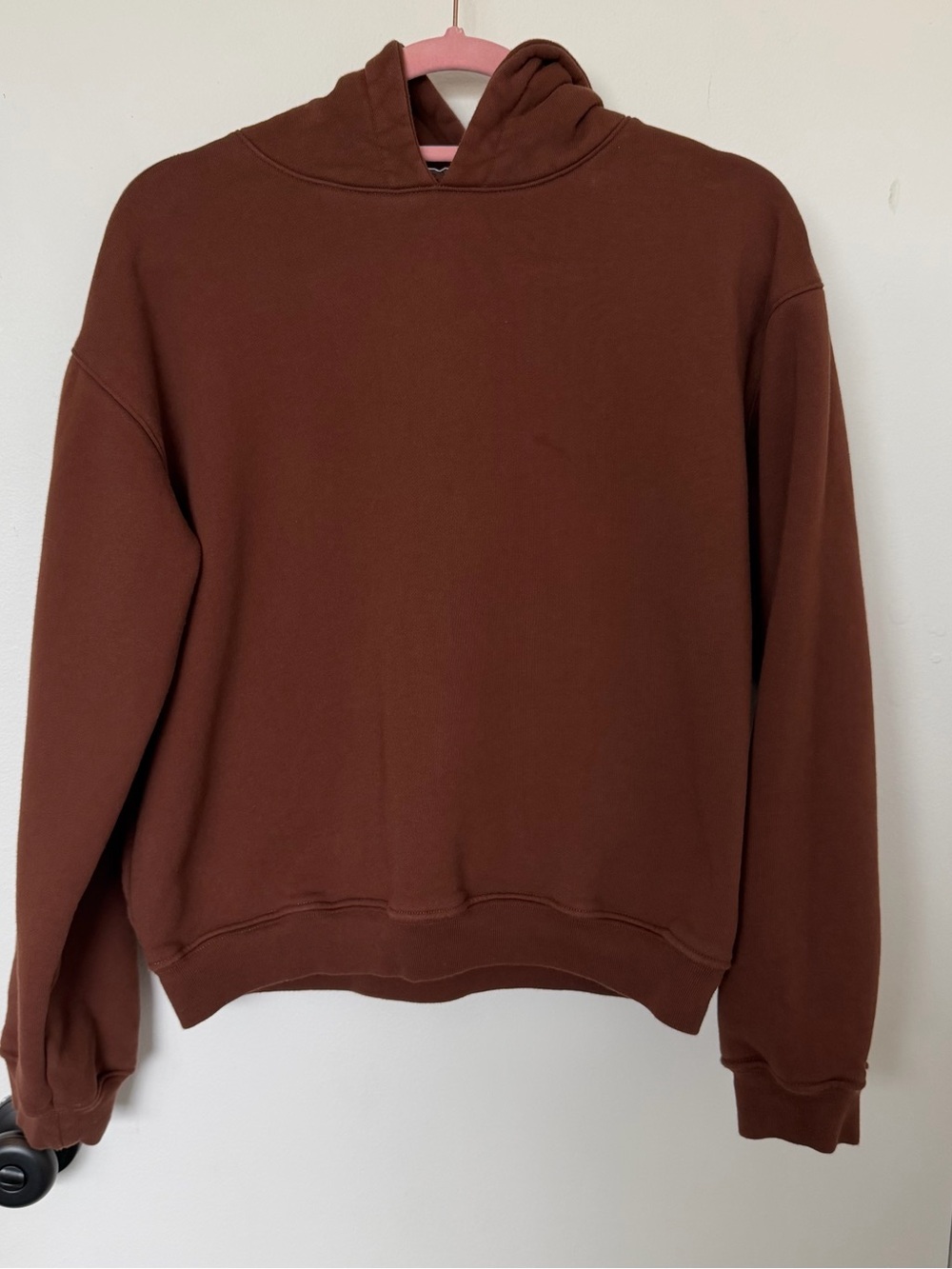 Reformation Classic Brown Hoodie Size Small 100% Cotton